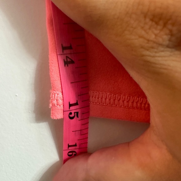 Bright Pink Fabletics Cropped Half Length Leggings - Picture 4 of 6